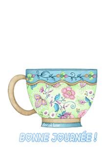 Gifs bonne journée tasse